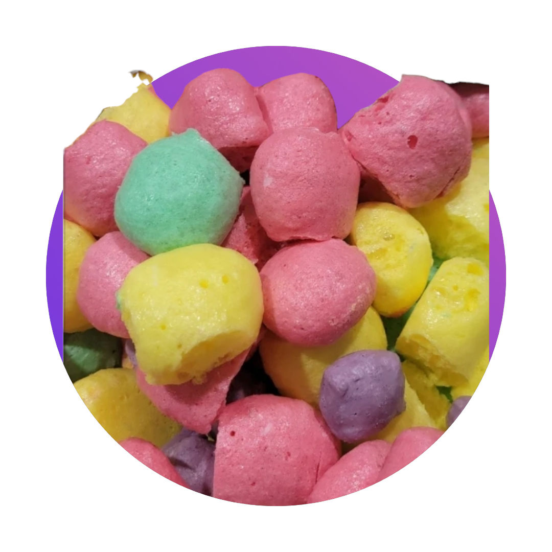 Freeze Dried Asteroid Puffs (Now and Laterz)